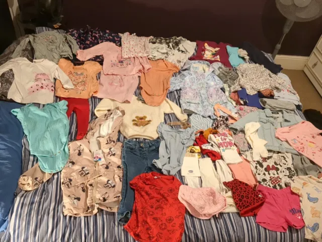 Mixed Bundle Job Lot Of Baby Girl 18-24 Months Clothes