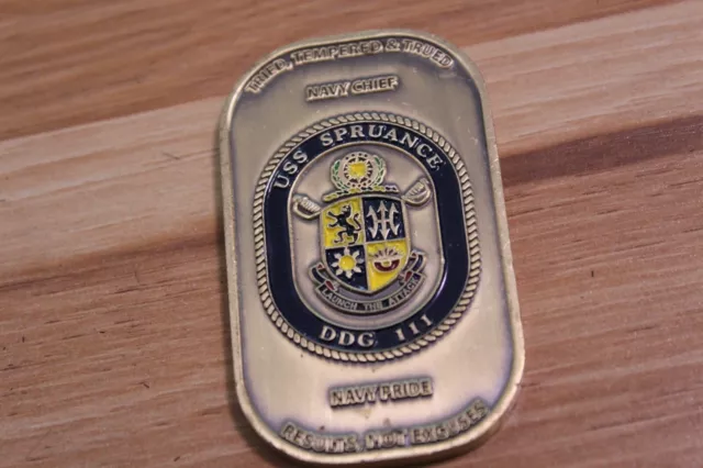USS Spruance DDG 111 Navy Challenge Coin