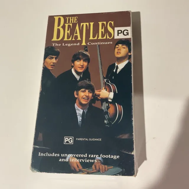The Beatles…The Legend Continues Vhs Tape. Small Cardboard Box