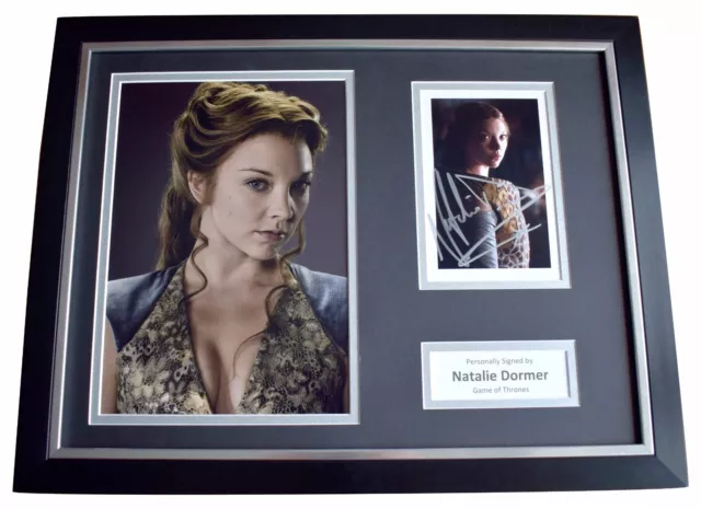 Natalie Dormer Signed FRAMED Photo Autograph 16x12 display Game of Thrones COA