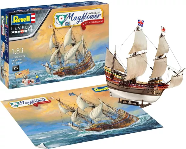 Revell - 05684 - Mayflower - 400th Anniversary Edition - 1:83