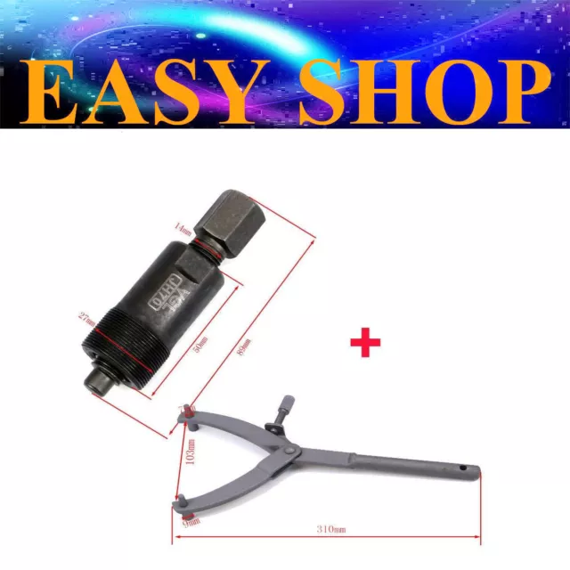 27mm Motorcycle Flywheel Puller STATOR REMOVAL TOOL + HOLDER 50cc 125cc Pit Bike