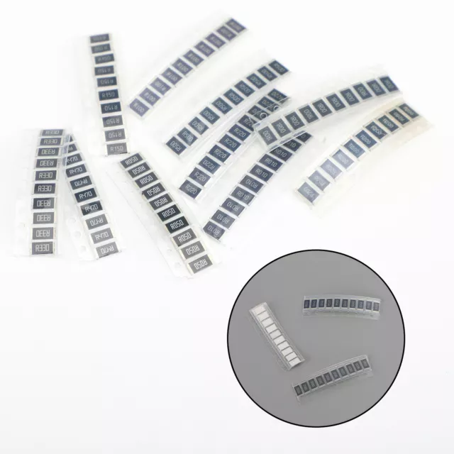 2512 1% 100pcs SMD Résistance Assortis 1W 0.01Ω TO 1Ω 10 Valeurs x 10PCS S