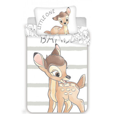 Disney Bambi Toddler/Baby Size Duvet Cover Set. 100 x 135 cm  100% COTTON