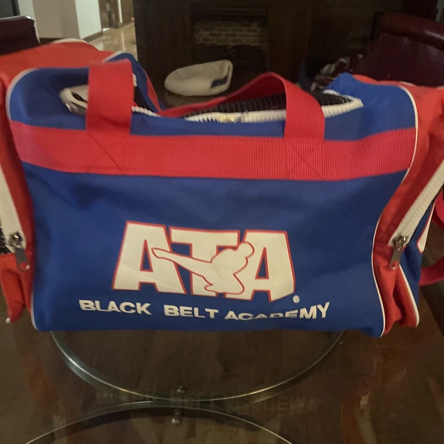ATA TAEKWONDO KARATE Bag Black Belt Academy and Combat Sparring Gear