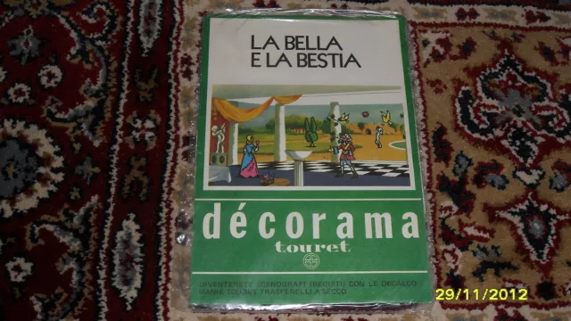 TRASFERELLI *LA BELLA E LA BESTIA* (Sigillati) anni 70 * Decorama Touret*