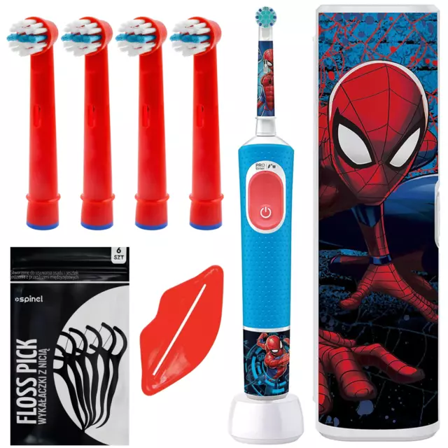 Brosse à dents électrique Oral-B Vitality Pro 103 Spiderman + étui + 4...