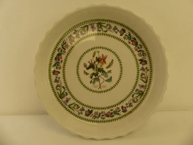 (RefJOH17) Variaciones Portmeirion plato de hornear borde estriado 28 cm de diámetro
