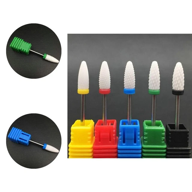 Broca de taladro portátil multiaplicación colorida taladro de uñas herramienta de manicura