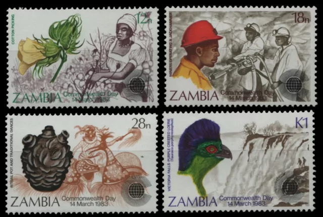 Sambia 1983 - Mi-Nr. 286-289 ** - MNH - Commonwealth Day