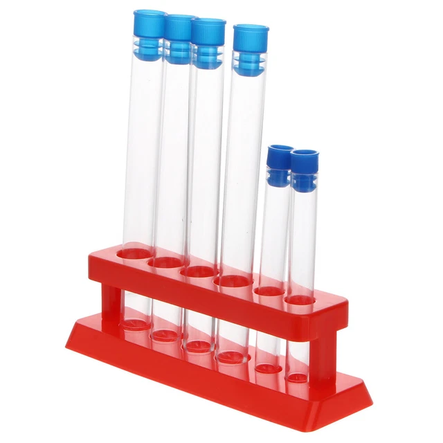2 Sets Clear Centrifuge Tube Test Tube Clear Container Lid Plastic Pipe