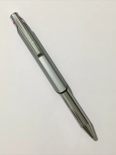 rOtring NEWTON SILVER CHROME TRIM BALLPOINT PEN-GERMANY-BLUE INK.