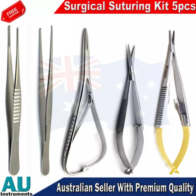 Microsurgical Small Animal Oral Surgery Instruments Castroviejo Scissors Tweezer