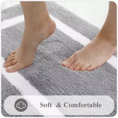 Absorbent Bath Mat Shower Non-Slip Bedroom Rug Soft Room Plush Carpet Doormat 2