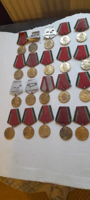 Job lot of 20 big Soviet memorable medals without documents.