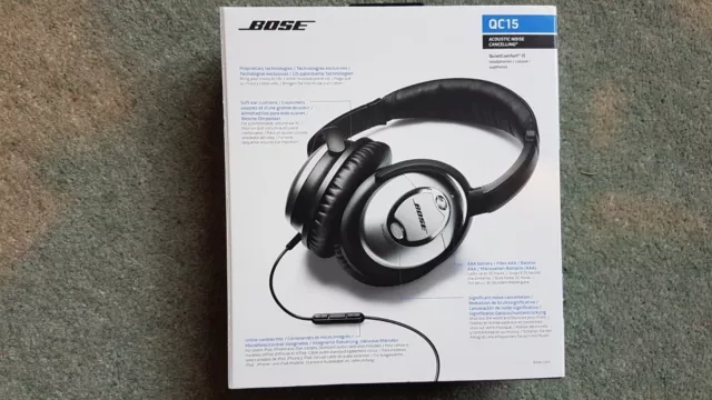 BOSE QuietComfort QC15 BOX AND INSTRUCTIONS ONLY EXCELLENT CONDITION 3