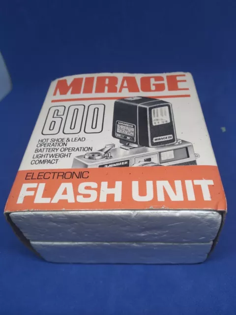 Vintage Camera Mirage 600 Flash Unit. Japan New ? Untested Boxed Prop ?  Display