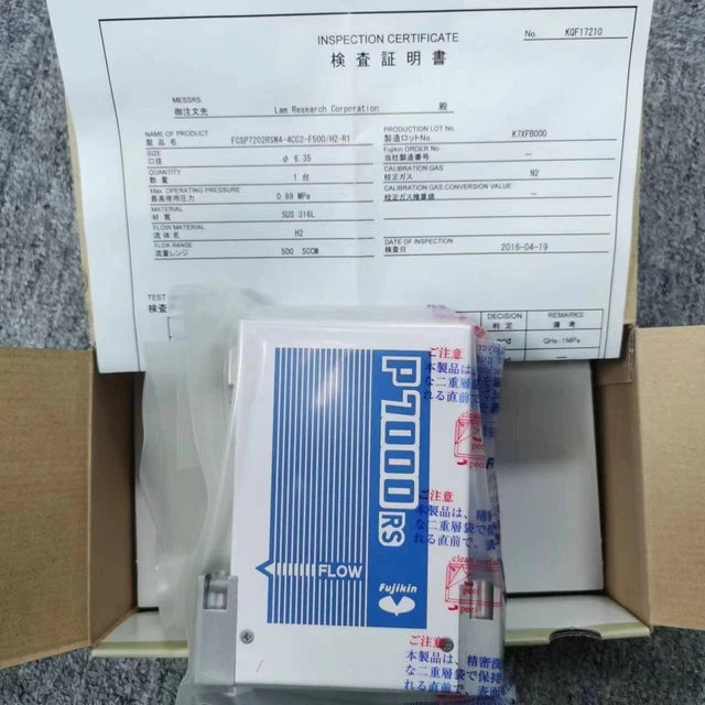 Fujikin Fcsp7202Rsw4-4Cc2-F500/H2-R1 Mass Flow Controller