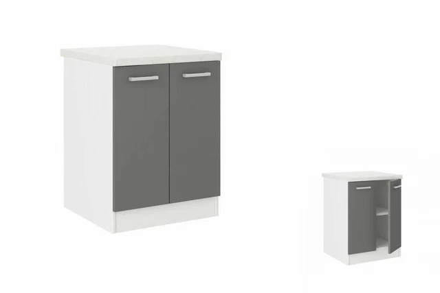 Mobili ausiliari grigio plastica melamina PVC armadio da cucina armadio inferiore