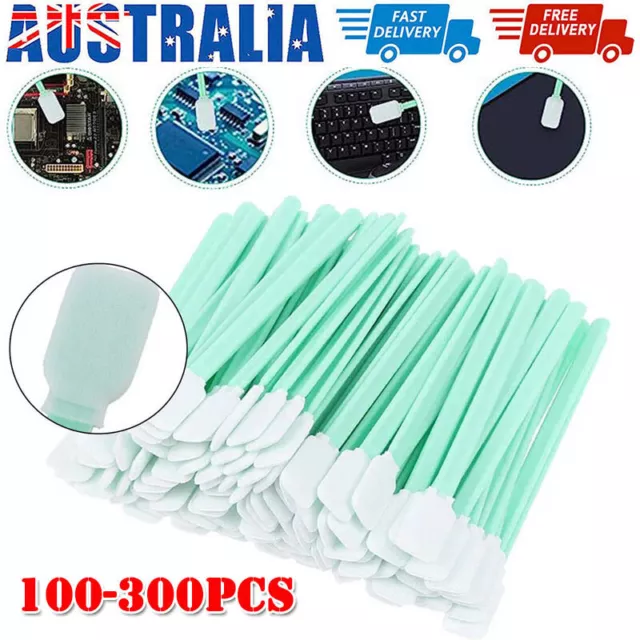 100-300pcs Solvent Cleaning Swabs Sticks For Roland Mimaki Mutoh Epson Printer