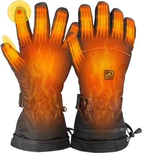beseloa Gants Chauffants, Gants Chauffants pour Homme Femme, 3 Niveaux Chauff...