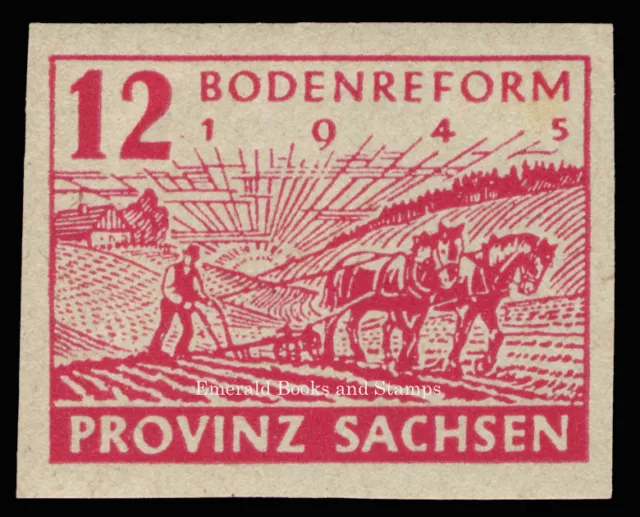 EBS Germany 1945 - Soviet Zone - Saxony - Land Reform - Michel 85-86 - MNH** 3