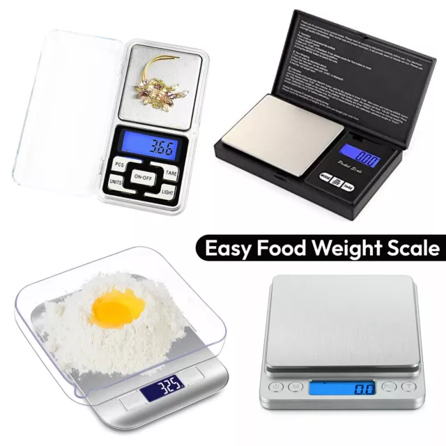Digital Scales For Home Kitchen Shop Precise Weighing LCD Balance Measure Scale