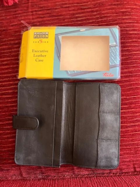Psion 5 Series Original Executive Leather Case and Packaging