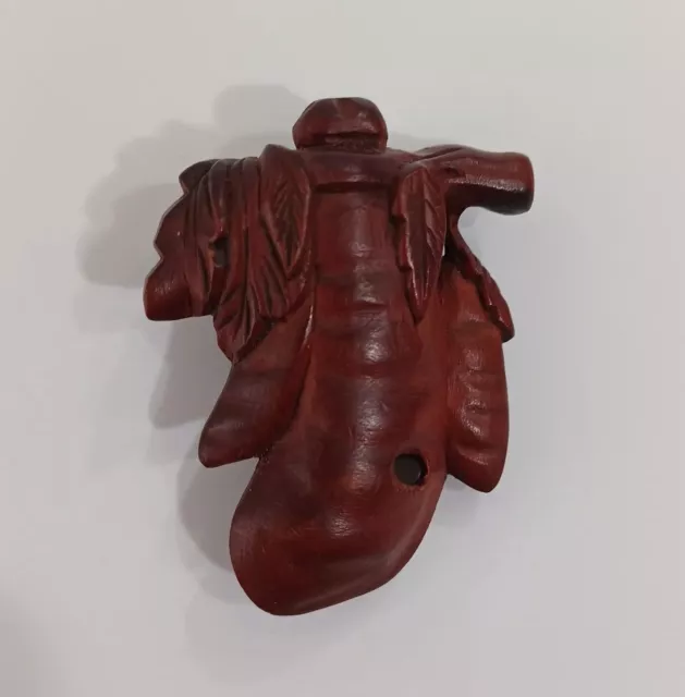 Pea Or Bean Pod Carved Wood Netsuke