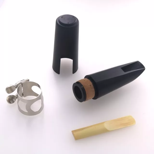 Bb Clarinet Mouthpiece Kit W/h Ligature Reed Cap Cushion Replacement Parts