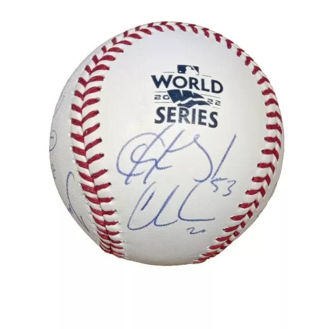 Jose Altuve Pena +7 Houston Astros 2022 World Series Baseball Signed Autographed