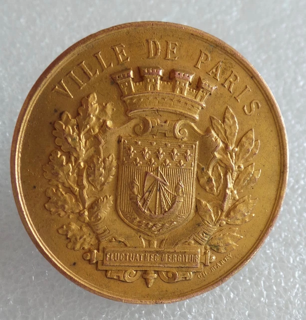 Médaille De La Ville De Paris – 1984, Par Maurice Delannoy (J.-C. CHARLES), Bronze