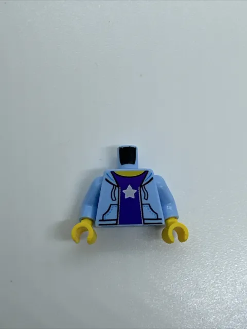 Lego Minifigure Torso Body Blue Hoodie Purple T-Shirt