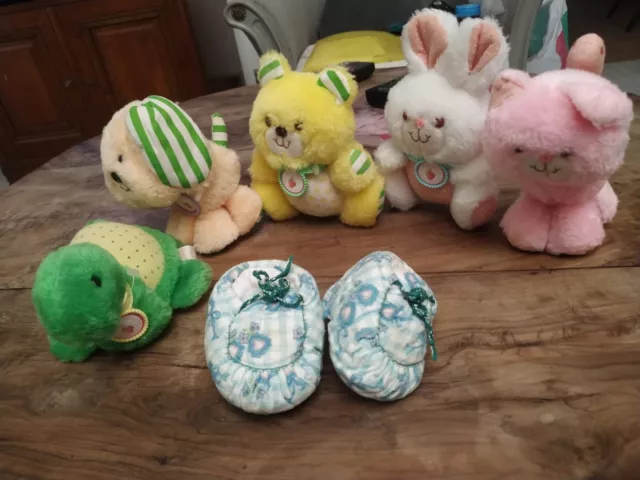 Lot de 5 peluches années 80 beaucoup Kenner environ 15cm  .