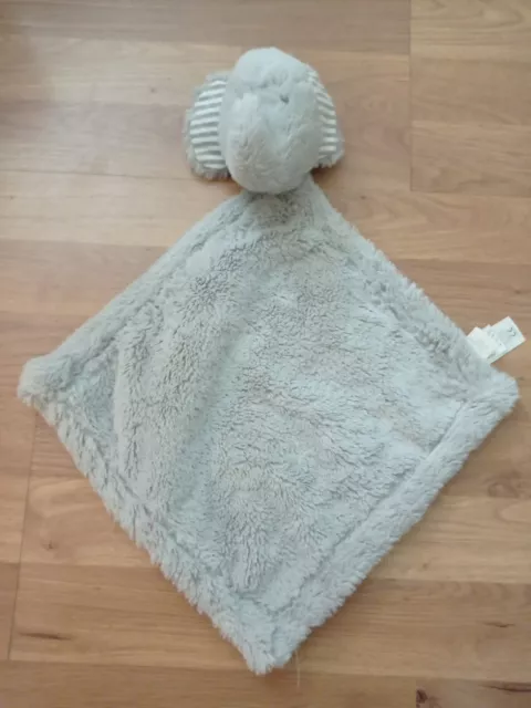 Jojo Maman Bebe Grey Elephant Blanket Blankie Baby Comforter Soft Toy Plush VGC