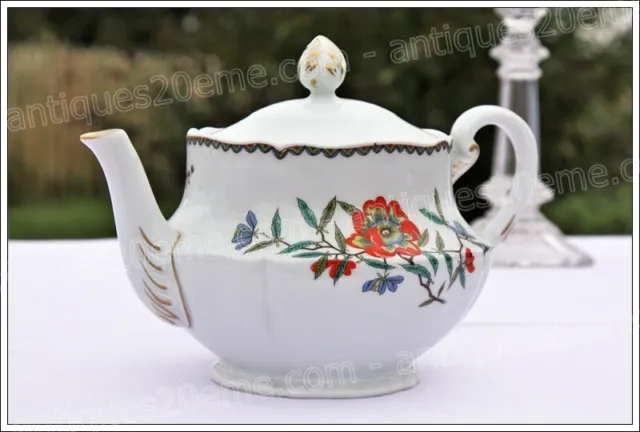 Théière en porcelaine de Limoges Haviland modèle A la Grenade NEUF - Tea pot NEW