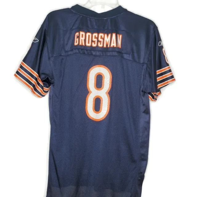 Rex Grossman #8 Chicago Bears Reebok Auth. On Field Jersey, Navy, Size: Youth XL