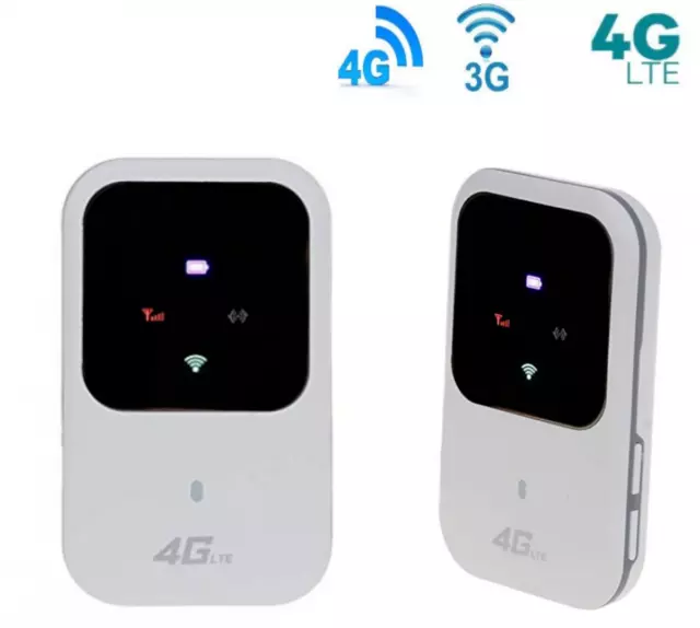WIRELESS MODEM WIFI Router 3G 4G Lte Portatile Con Batteria Supporta Sim  Umts EUR 42,39 - PicClick IT