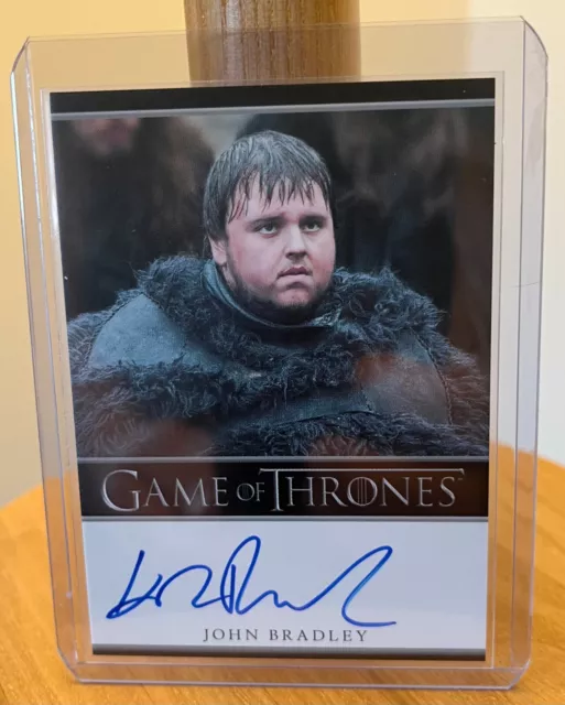 Game Of Thrones Autograph Card: John Bradley (Samwell Tarly) Season 1 Bordered