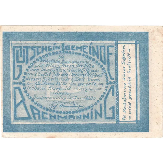 [#287983] Austria, Bachmanning, 20 Heller, champs 1921-06-15, UNC, Mehl:FS 72, I