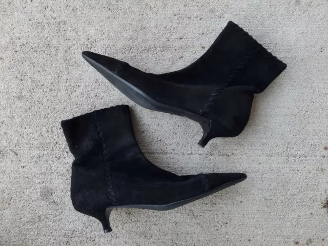Prada Black Leather Boots Size 36