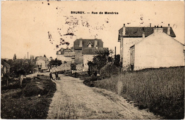 CPA Brunoy Rue de Manrés (1276987)
