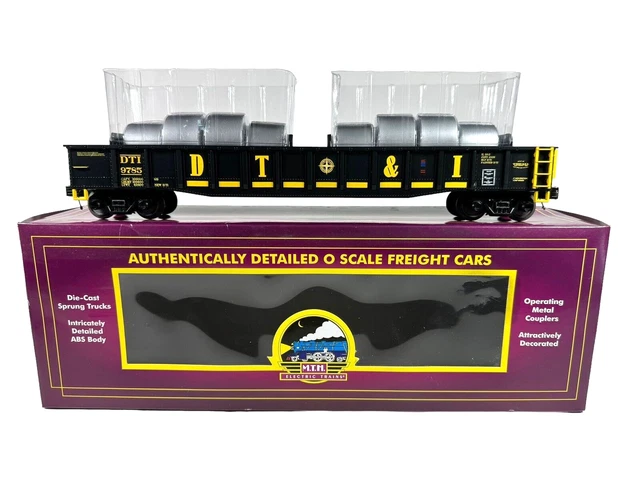 20-98927 MTH O-Scale Detroit Toledo & Ironton (#9785) Gondola w/Steel Coil Load