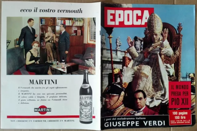 Epoca - 12 ottobre 1958 - il mondo prega per pio XII - solo copertina