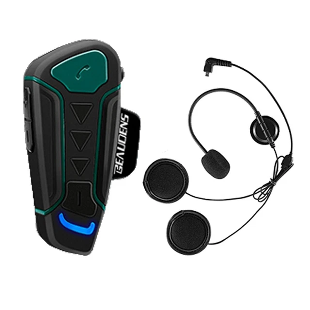 BEAUDENS wireless bluetooth walkie-talkie motorcycle full helmet headset (1pc)