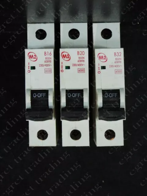 M2 6kA type B Single pole MCB Circuit Breaker