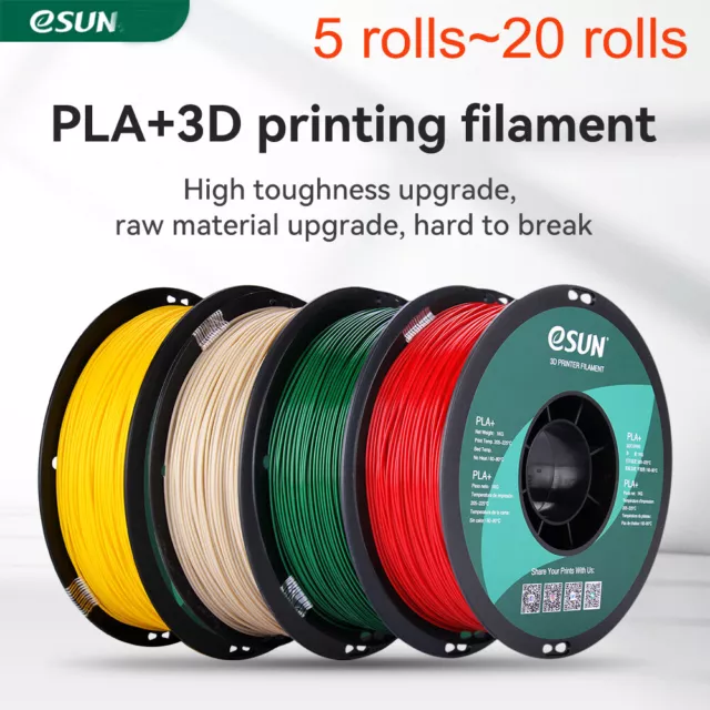 ESUN SET 5/10/15/20 PZ. PLA+PLA Pro PLA Plus filamento, 1,75 mm per  stampante 3D EUR 89,18 - PicClick IT