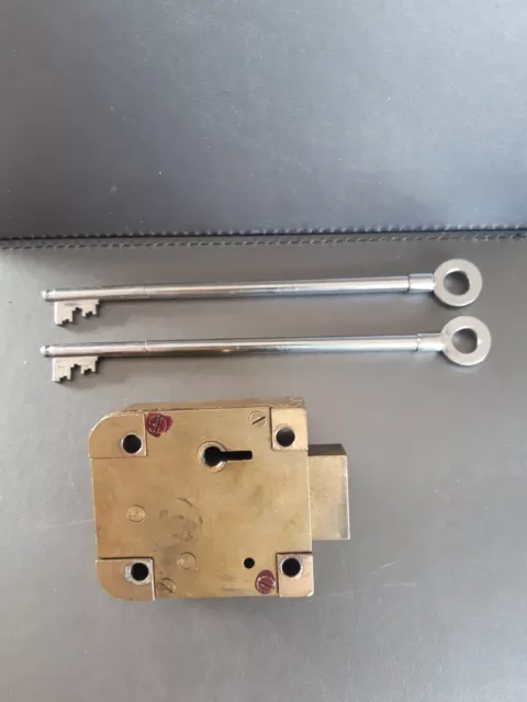 Tann 10 Lever Safe Lock  Brass 2 Bits  2 Stems . No Longer Made