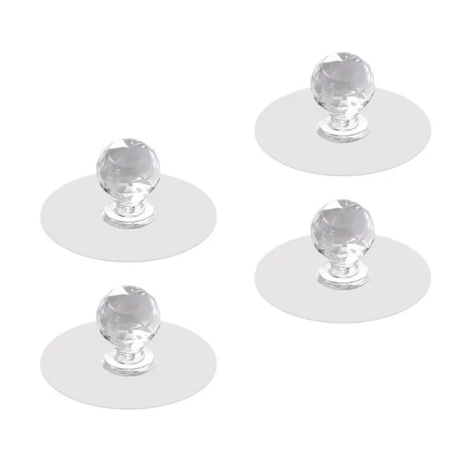 4 Pcs Handles for Dresser Drawers Invisible Hook Vintage Knobs Round