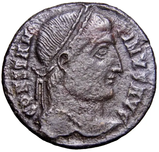 CONSTANTINE I 'THE GREAT' (307/10-337). Follis. Heraclea VOT  Roman Coin w/COA